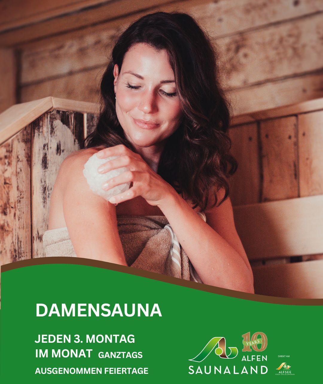 Damensauna jeden drittag Montag im Monat