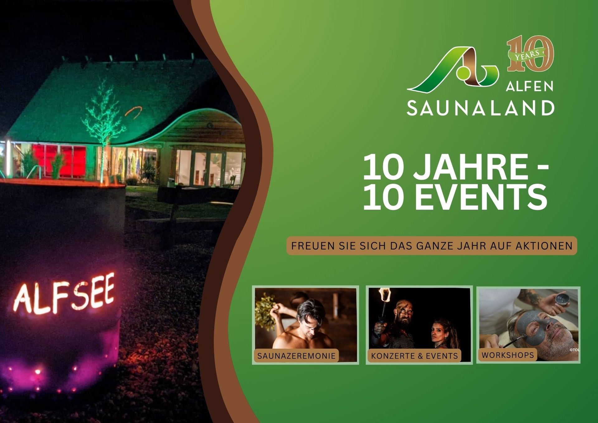 10 Years 10 Events pop-up window 