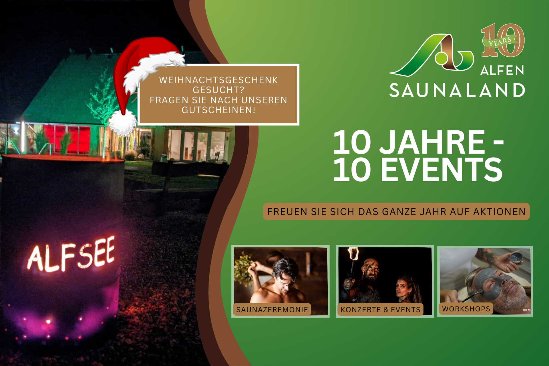 10 Years 10 Events pop-up window 