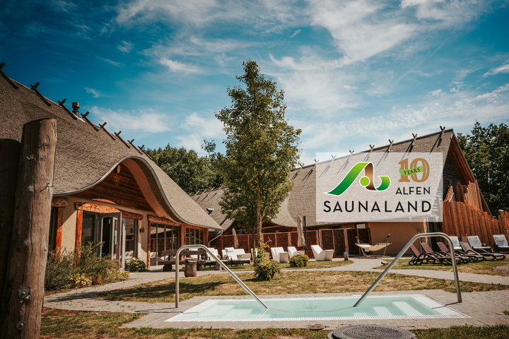 Sauna pond with logo 10 years ASL