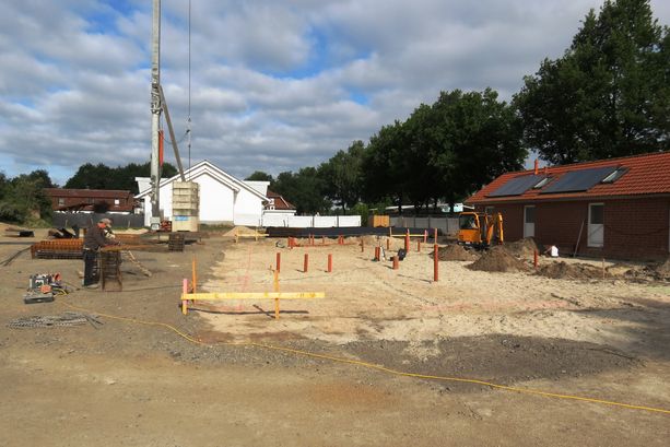 Foundation for sauna house