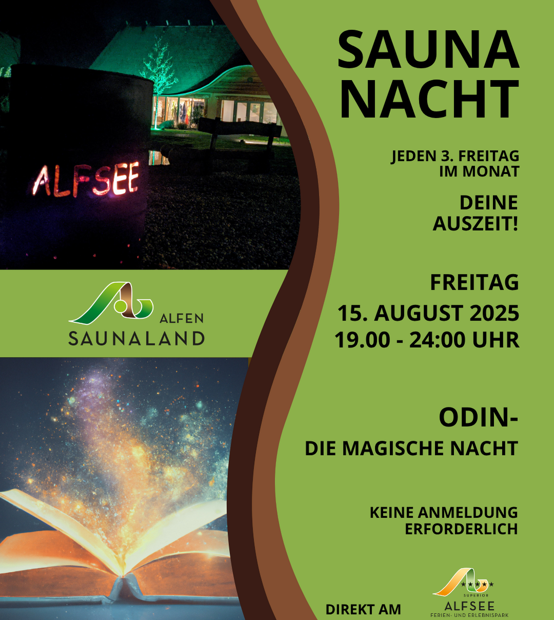 Saunanacht 15. August 2025 19-24 Uhr