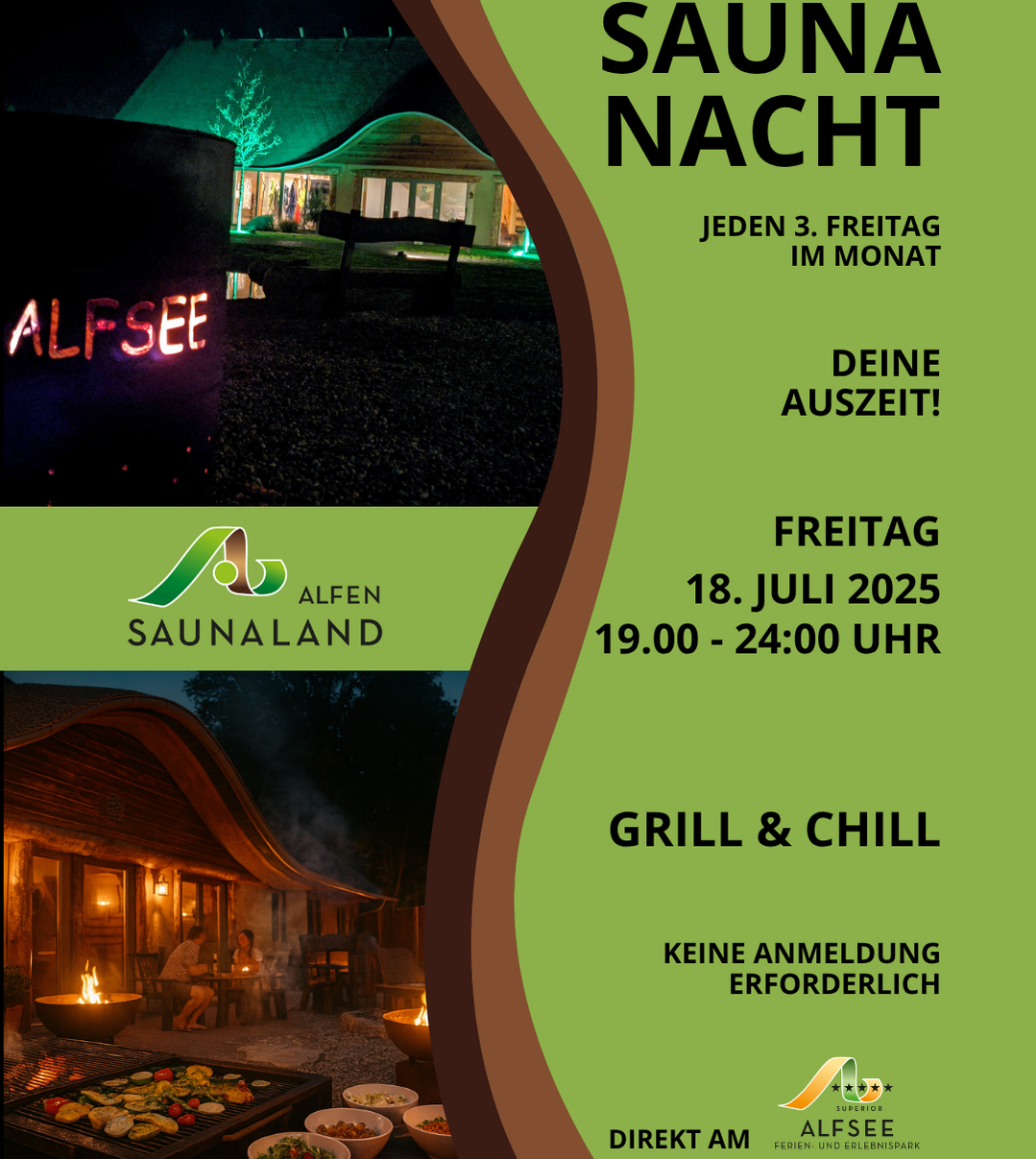 Saunanacht 18. Juli 2025 19-24 Uhr