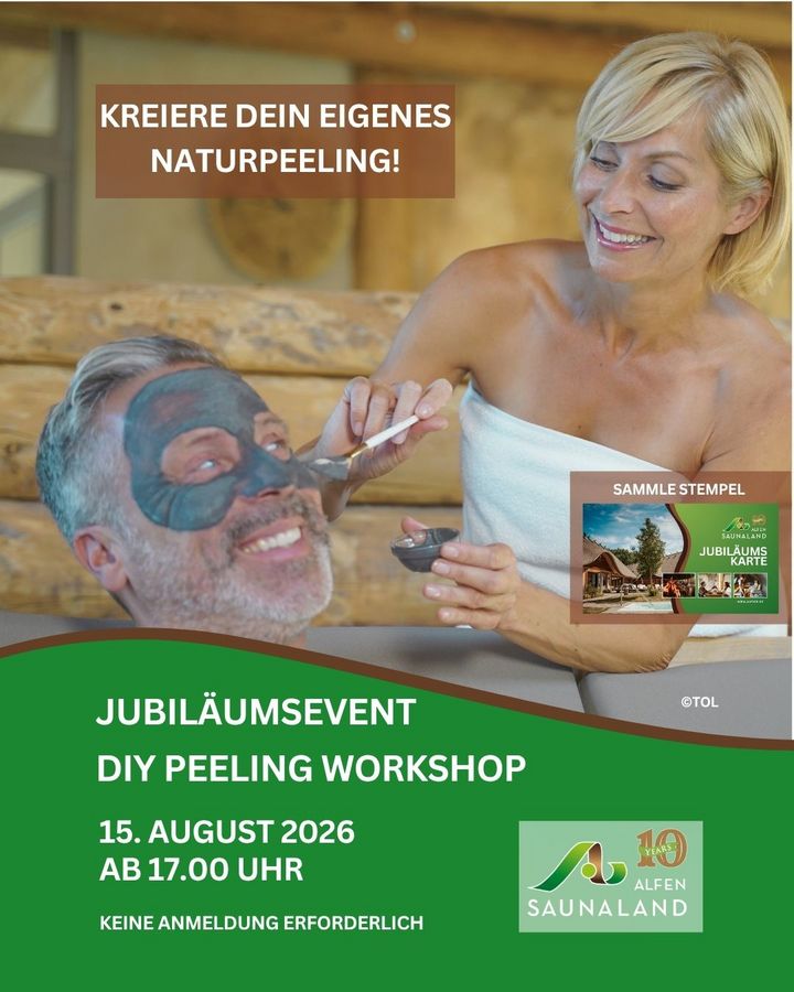 15. August Jubiläumsevent DIY Peeling 