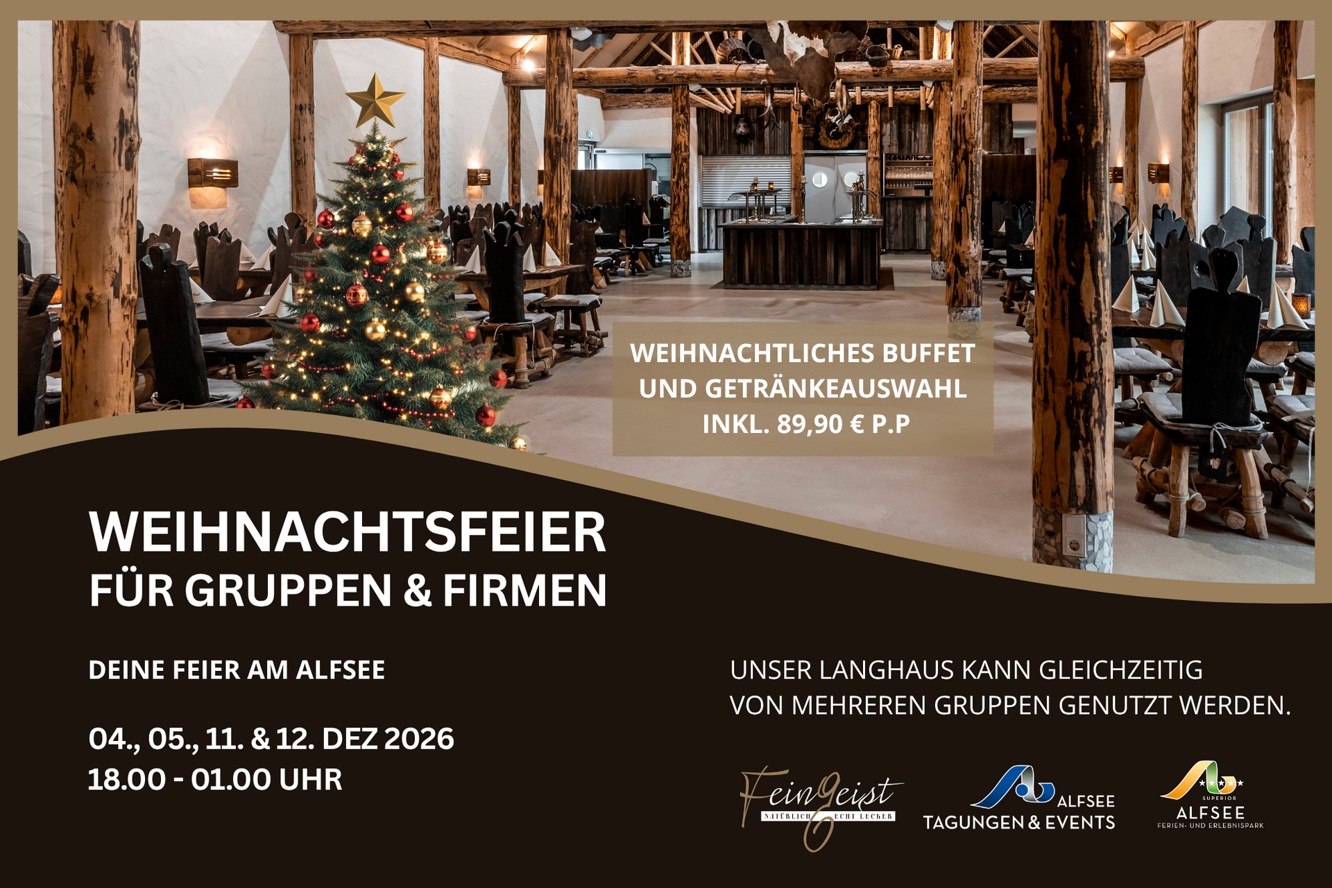 Weihnachtsfeiern im Langhaus
