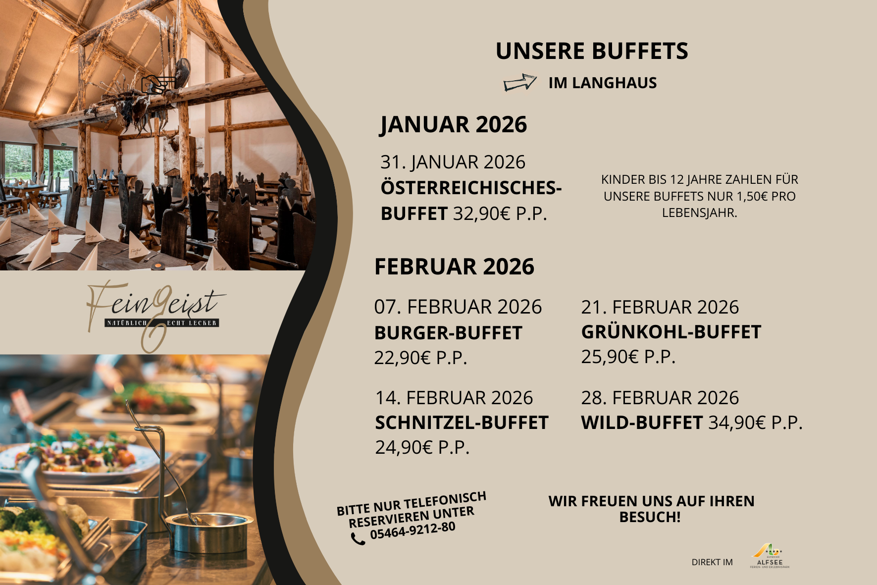 Buffets im Feingeist 2026