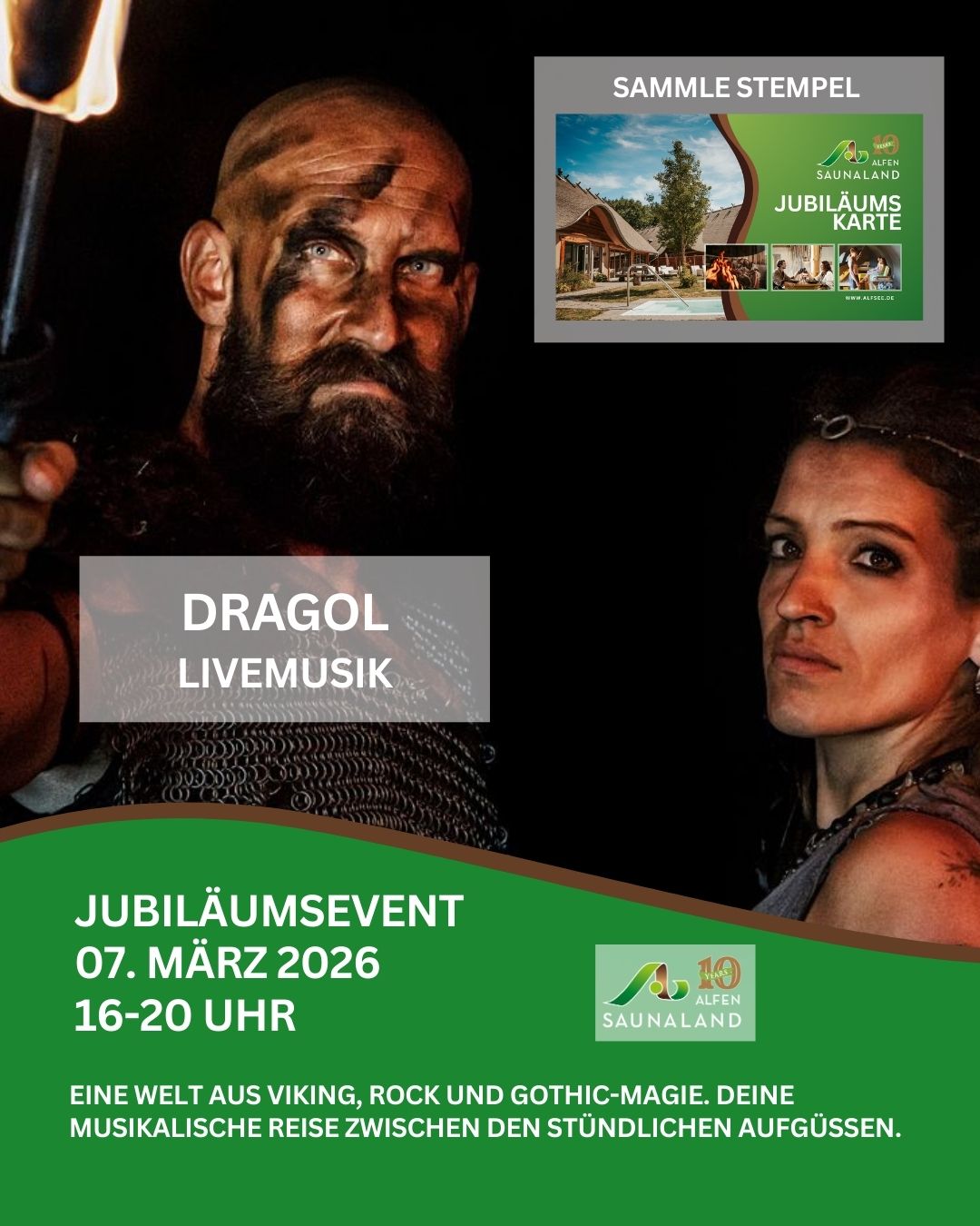 10 Jahres Event Dragol in der Sauna am 07. März